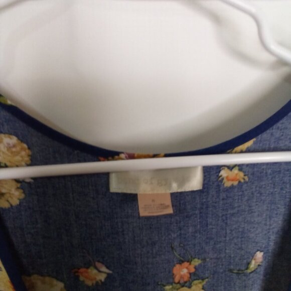 Band Of Gypsies Romper Jumpsuit Women S Short Sleeve Pants Boho Floral Blue - Picture 11 of 15